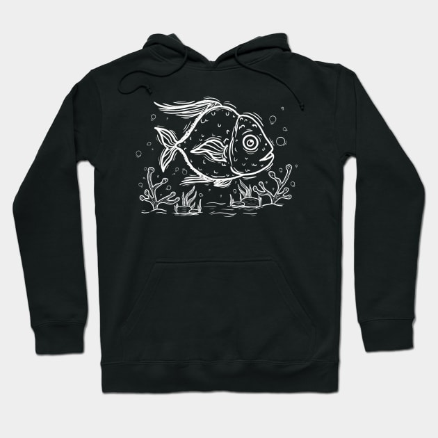 Fish lover gift idea Hoodie by Xatutik-Art